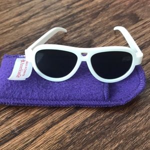 American Girl white sunglasses